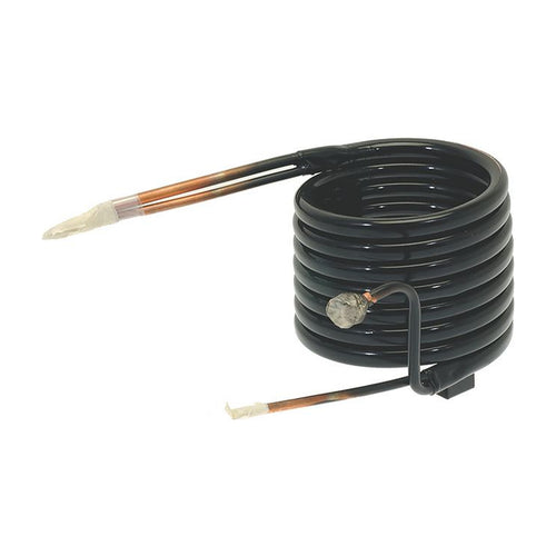 Condensatore ad acqua coassiale CHS4 controcorrente resa 4000 W gas Ø 10 mm acqua Ø 12 mm
