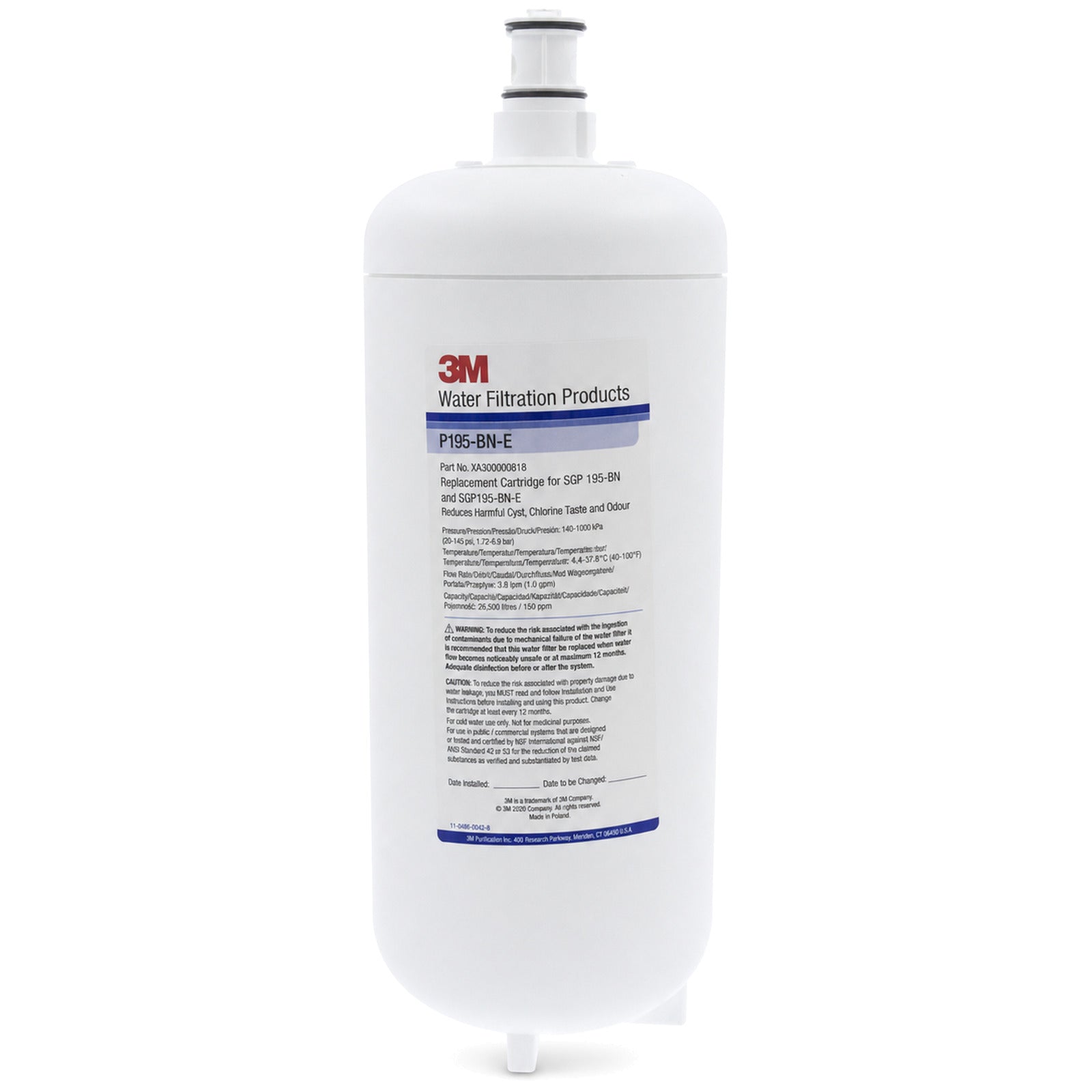 Cartuccia Filtro Acqua 3M P195Bn-E compatibile con 3M - 4KP-L-CAF-00203 - 4KitchensParts