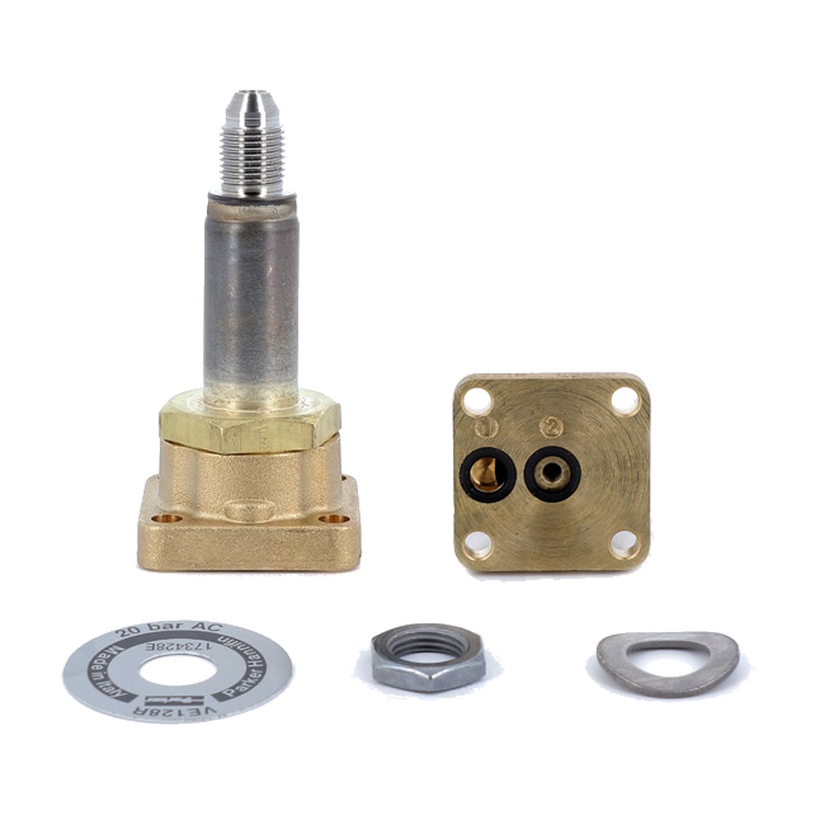 Parte meccanica PARKER 3 vie a basetta NC tenuta RUBINO DN 1,5 mm - 4KP-D-CAF-00104 - 4KitchensParts