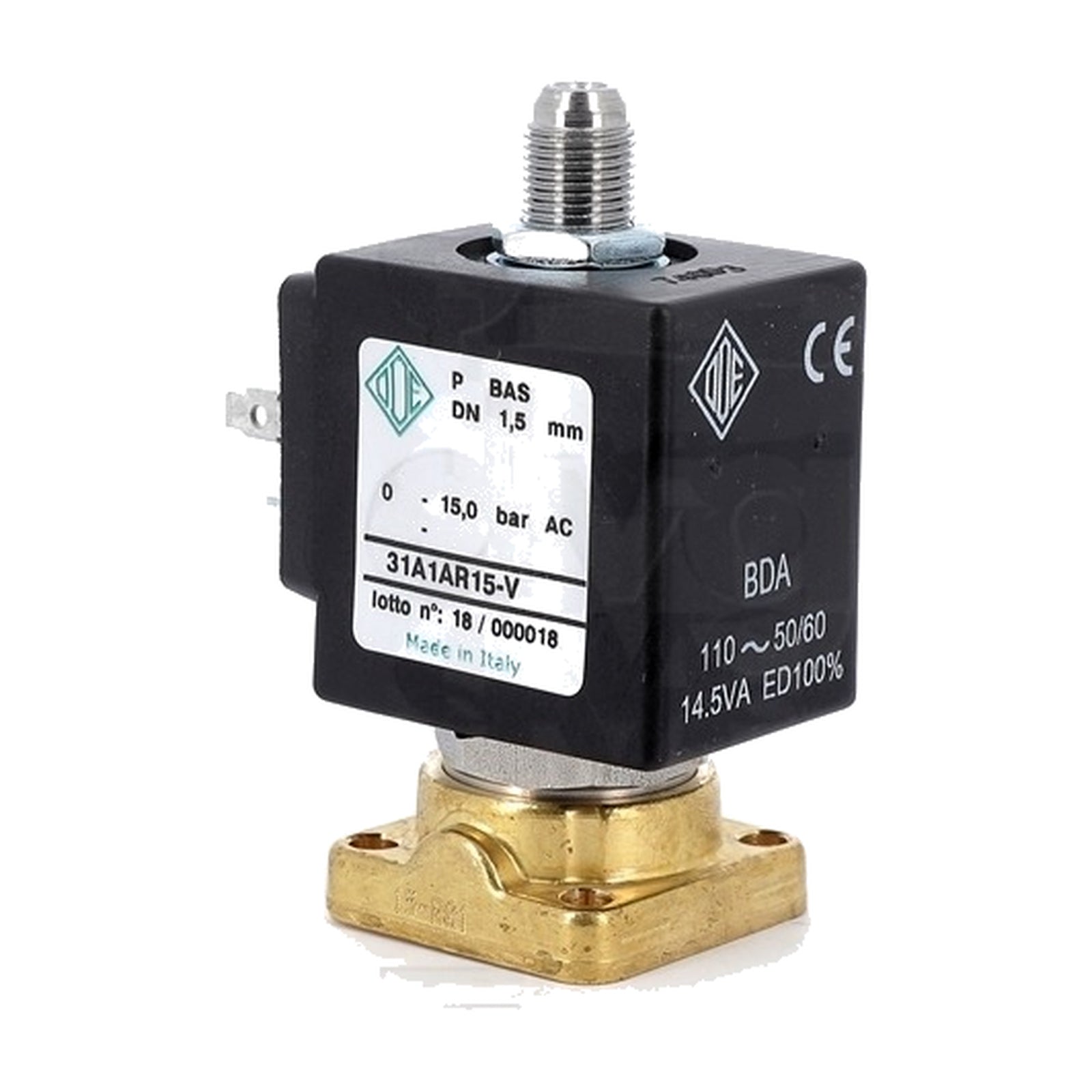 Elettrovalvola ODE 3 vie NC a basetta 110 V 50/60 Hz 14,5VA Dn1,5 mm - 4KP-D-CAF-00122 - 4KitchensParts