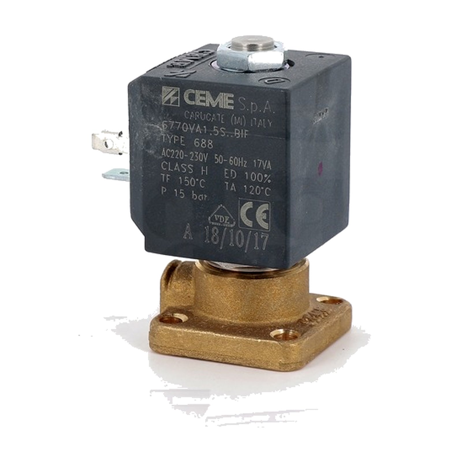 Elettrovalvola CEME 2 vie a basetta 220-230 V/ 50-60 Hz 9 W DN1,5 VITON® - 4KP-D-CAF-00141 - 4KitchensParts
