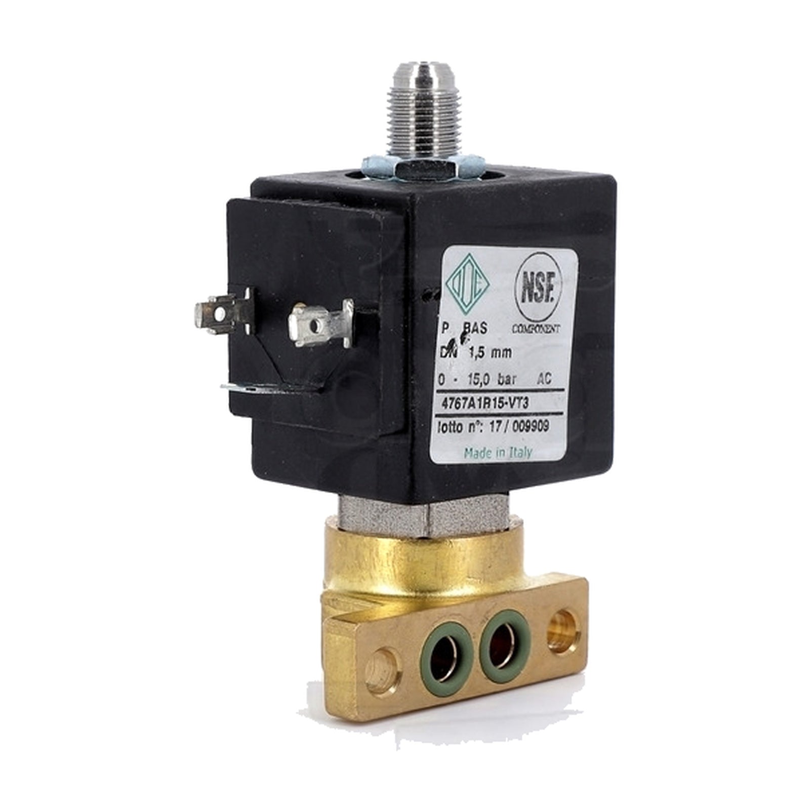 Elettrovalvola ODE 3 vie NC 230/240 V 50/60 Hz DN 1,5 mm NSF compatibile con LA MARZOCCO GB5 e FB80 - 4KP-D-CAF-00155 - 4KitchensParts
