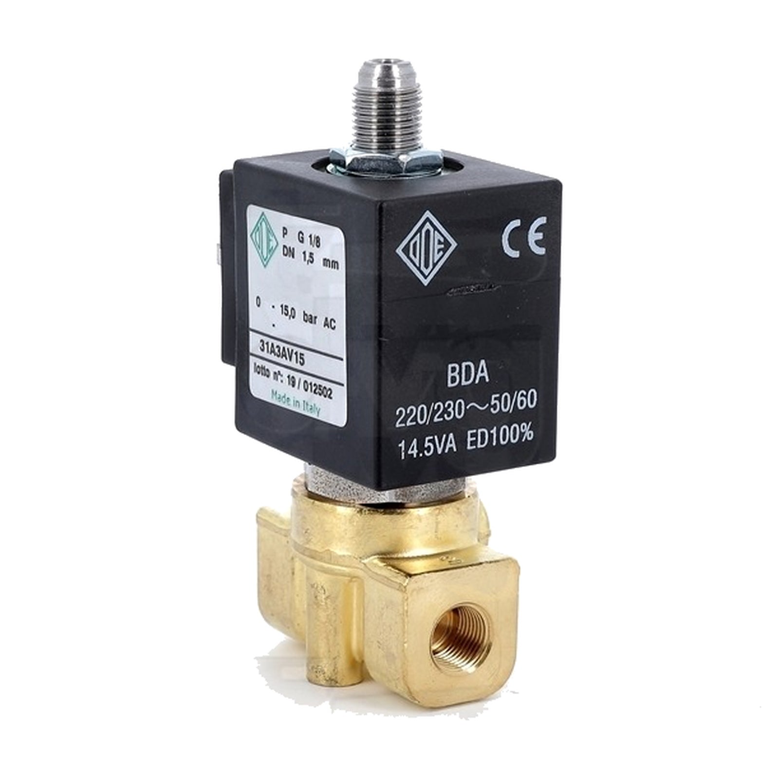 Elettrovalvola ODE 3 vie NC 1/8-1/8 220/230 V DN1,5 mm compatibile con LA MARZOCCO, SLAYER e BFC - 4KP-D-CAF-00159 - 4KitchensParts