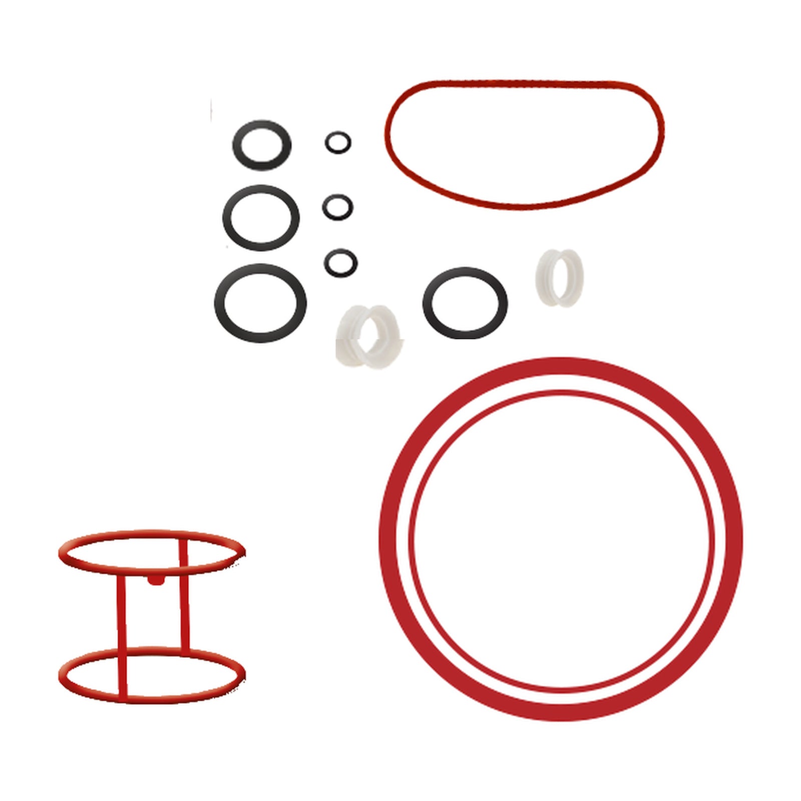 Kit guarnizioni 2 vie per macchina soft compatibile COLDELITE Compacta