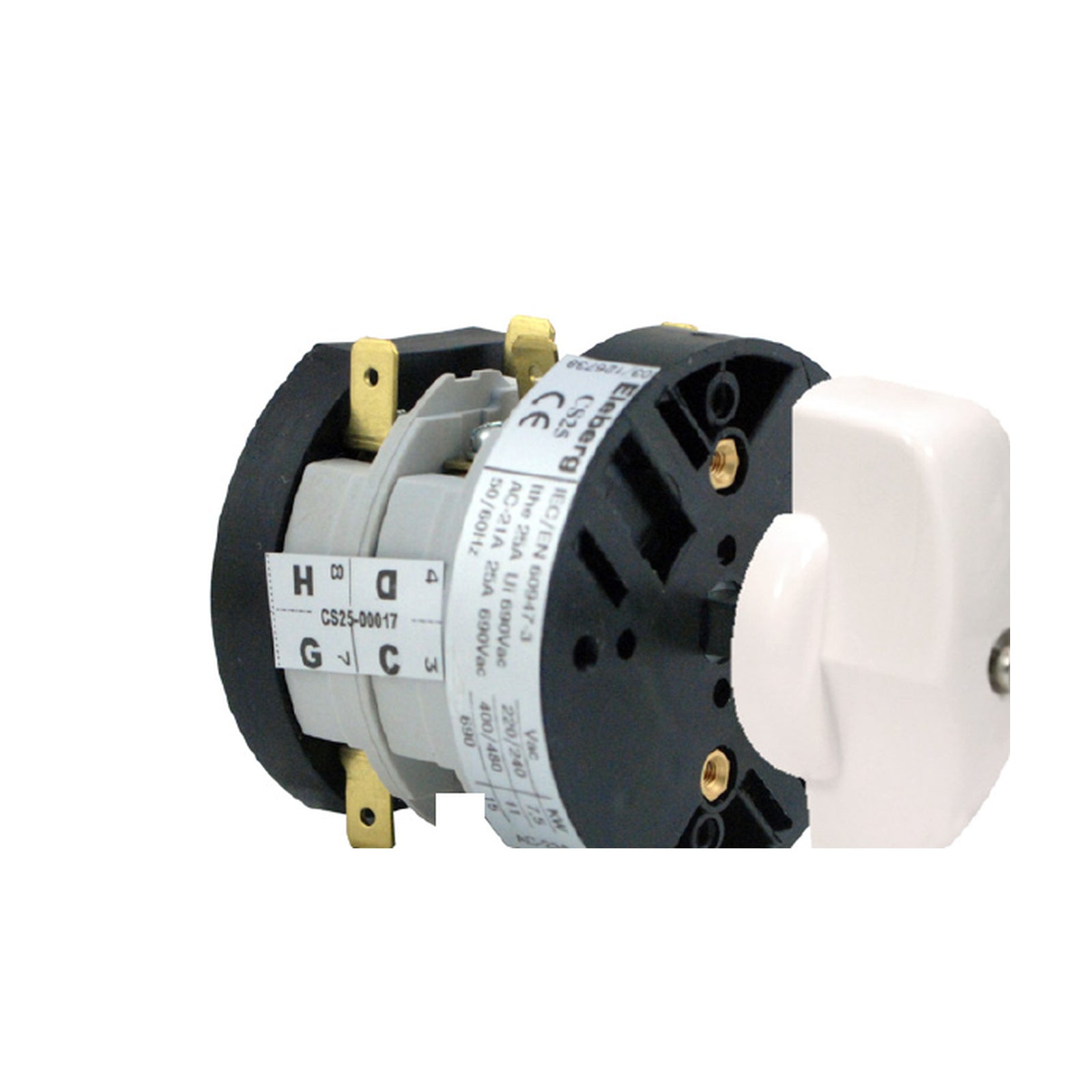Commutatore ELABERG CS25 25 A con attacchi faston compatibile CARPIGIANI Pastolab