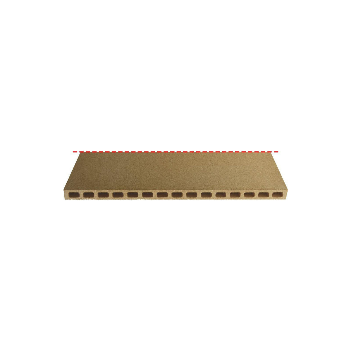 Tavella refrattaria sabbiata per platea 530 x 1000 x 28 mm MORETTI FORNI