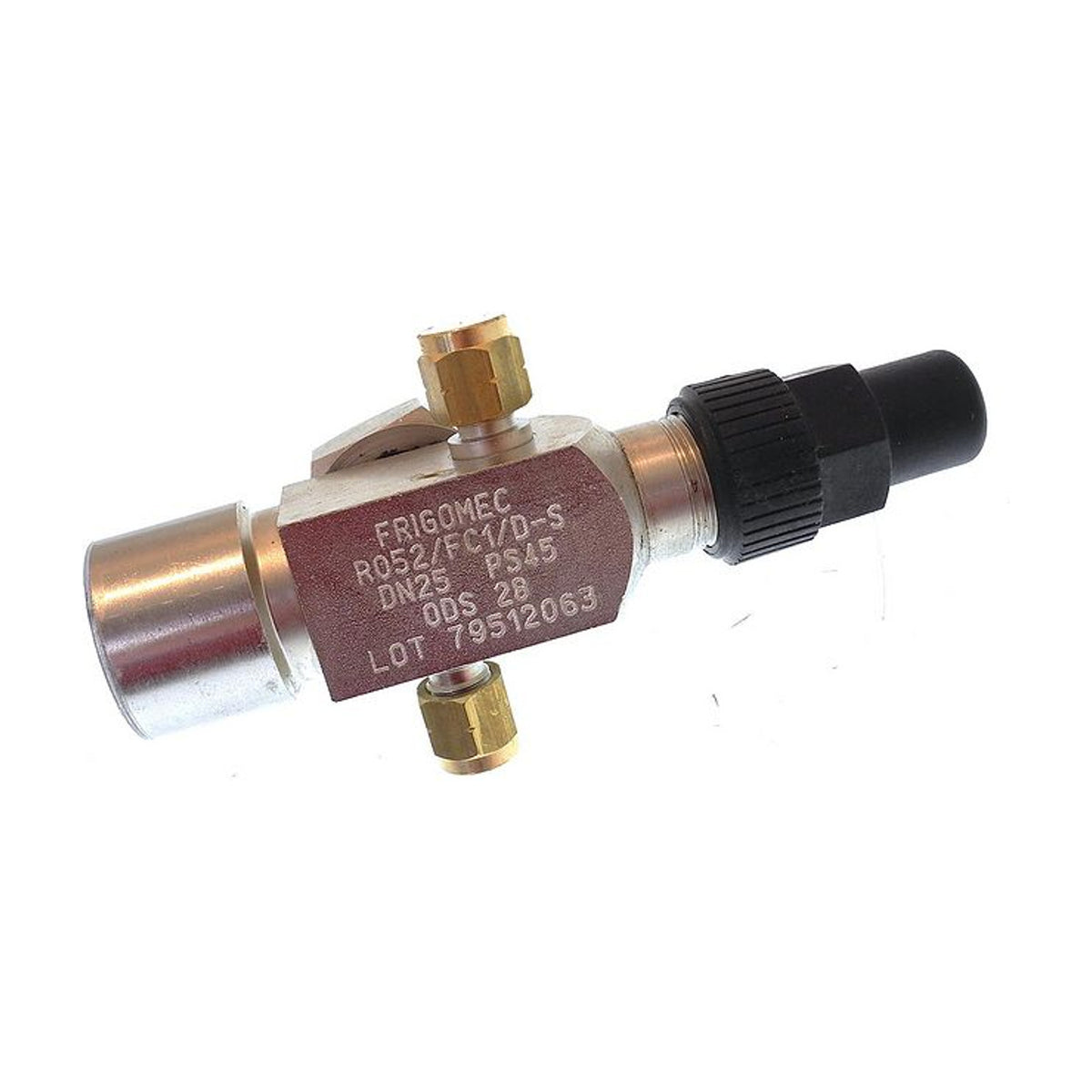 Rubinetto di intercettazione Frigomec R052/FC1/D-S DN 25 attacchi Ø 28 mm PS 45 bar
