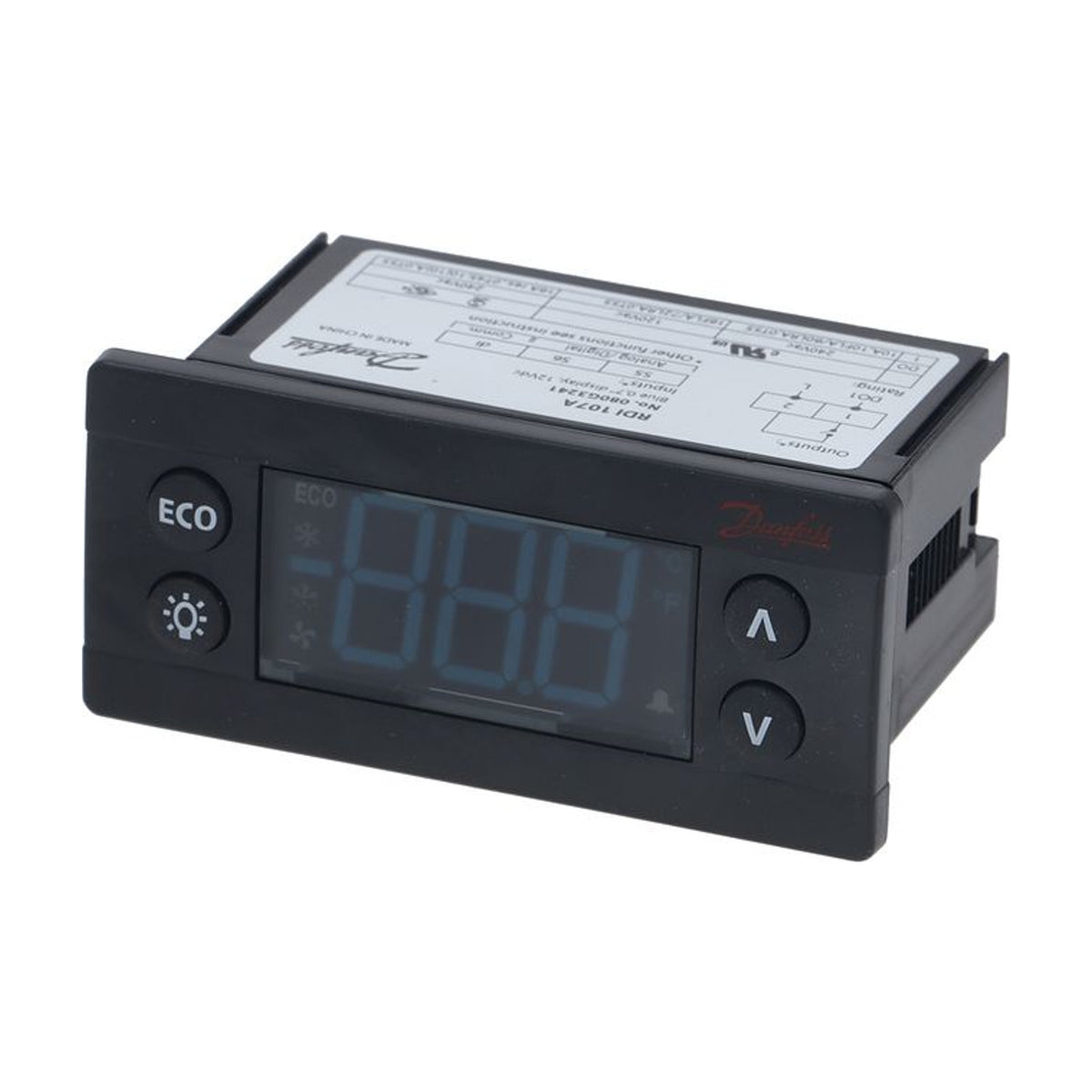 Display remoto Danfoss RDI 107A 080G3241 blu 12 V con tasti ECO e luce