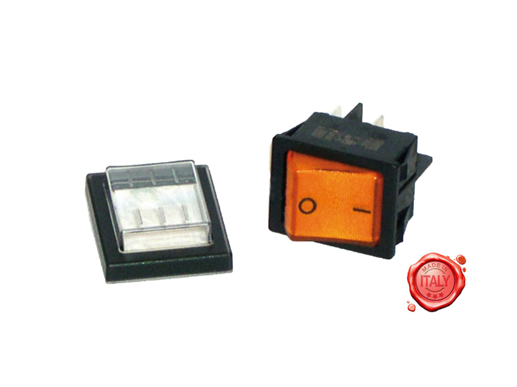 INTERRUTTORE BIPOLARE ARANCIO 16A 250V UNIVERSALE - Meat Slicer spare part - 4KitchensParts