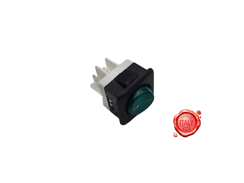 INTERRUTTORE BIPOLARE LUMINOSO VERDE UNIVERSALE. - Meat Slicer spare part - 4KitchensParts