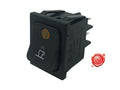 INTERRUTTORE NERO CON LED 4 CONTATTI UNIVERSALE - Meat Slicer spare part - 4KitchensParts