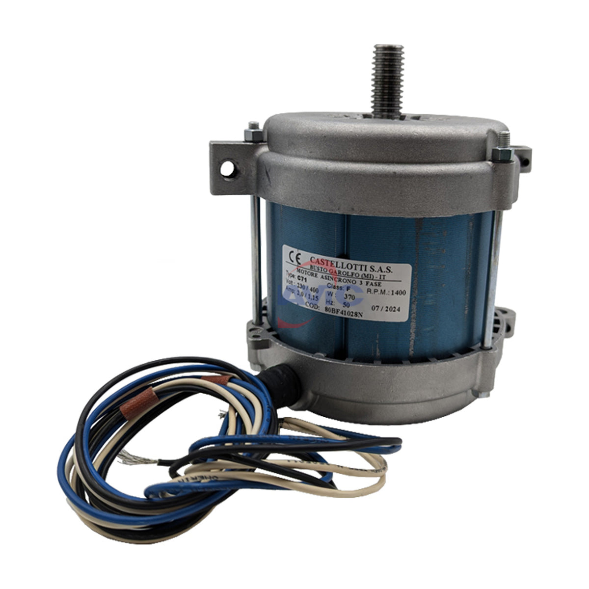 Motore 230/400 V trifase pacco 80 passo puleggia 2.34 per affettatrice BIZERBA FILAT M3 G350 - 4KitchensParts