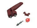 MANOPOLA ROSSA COMPLETA SPINGICARRELLO ABO ABO - Meat Slicer spare part - 4KitchensParts