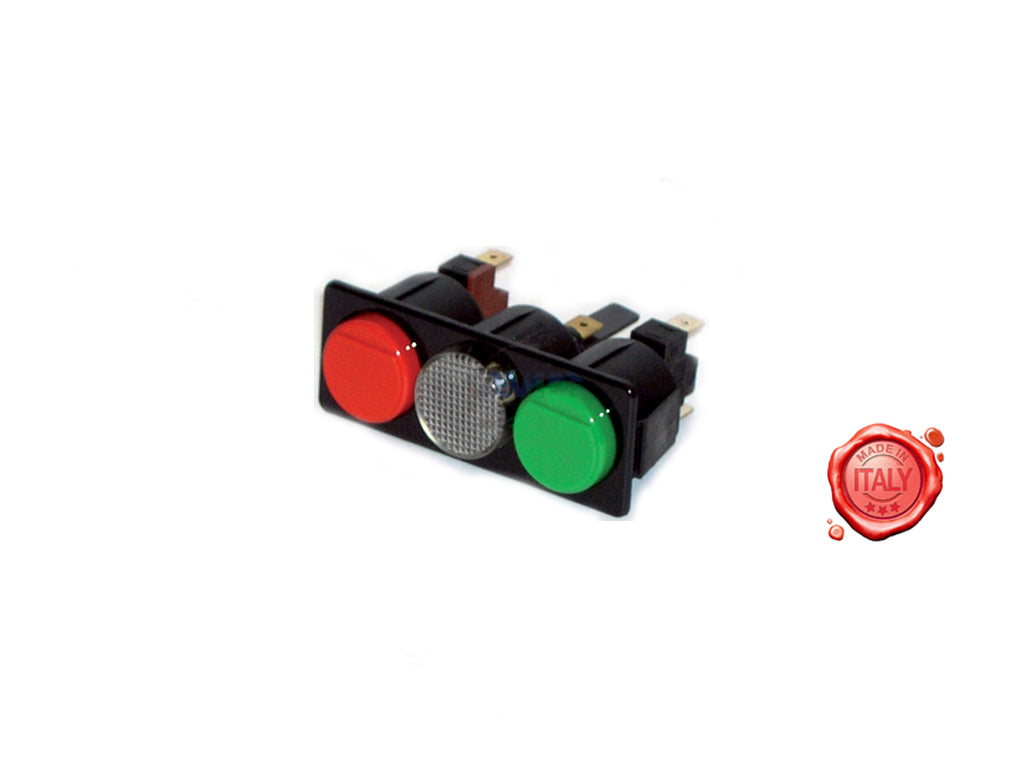PULSANTIERA MARCIA ARRESTO CON SPIA TIPO B BERKEL AV35 BIZERBA FILA - Meat Slicer spare part - 4KitchensParts