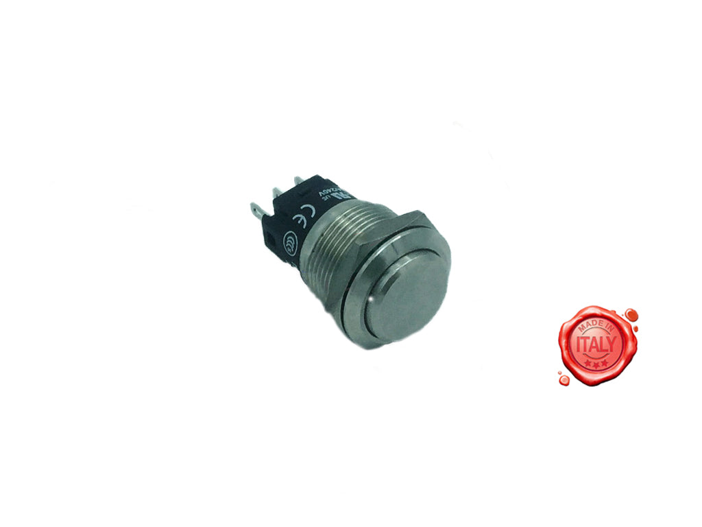 PULSANTE TONDO INOX SPORGENTE SIRMAN MOD.LEONARDO - Meat Slicer spare part - 4KitchensParts