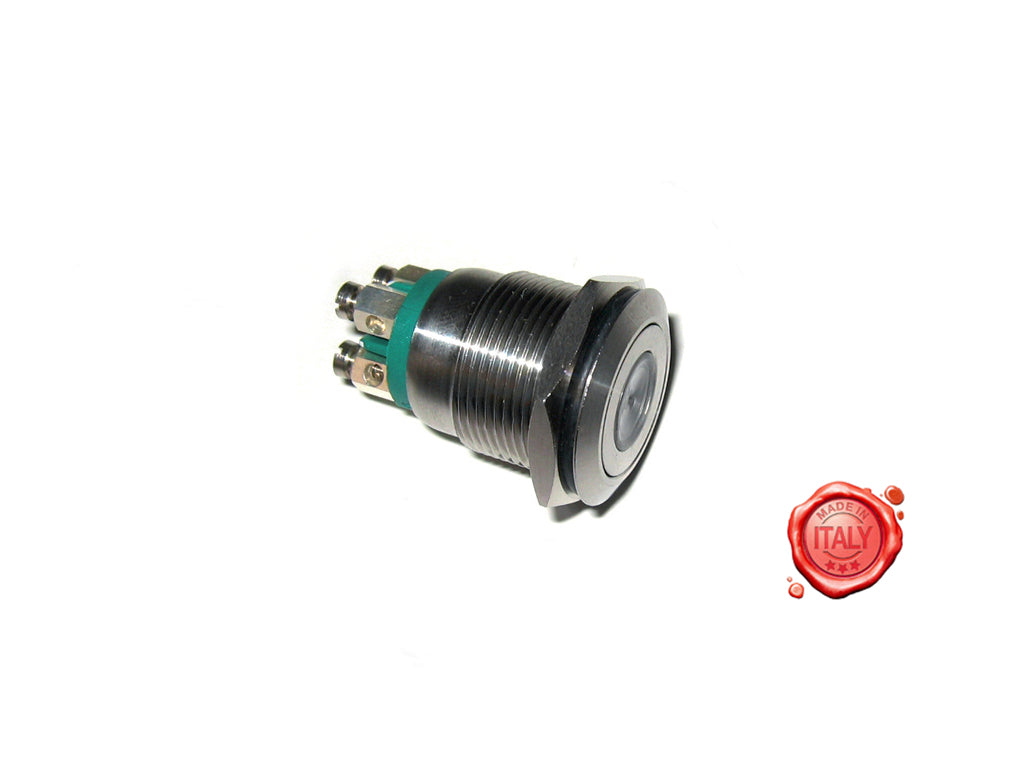 PULSANTE TONDO INOX CON SPIA MOD.SIRMAN - 4KP-M-AF-PPP-00110 - 4KitchensParts