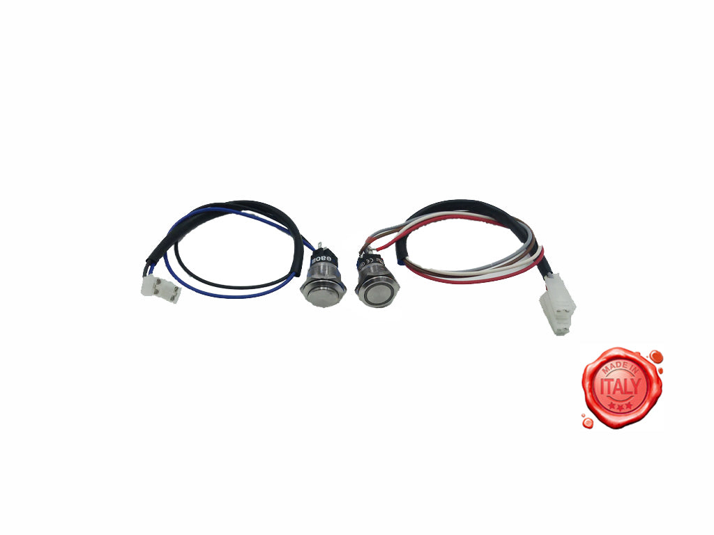 COPPIA PULSANTI INOX NO-NC SIRMAN - 4KP-M-AF-PPP-00122 - 4KitchensParts