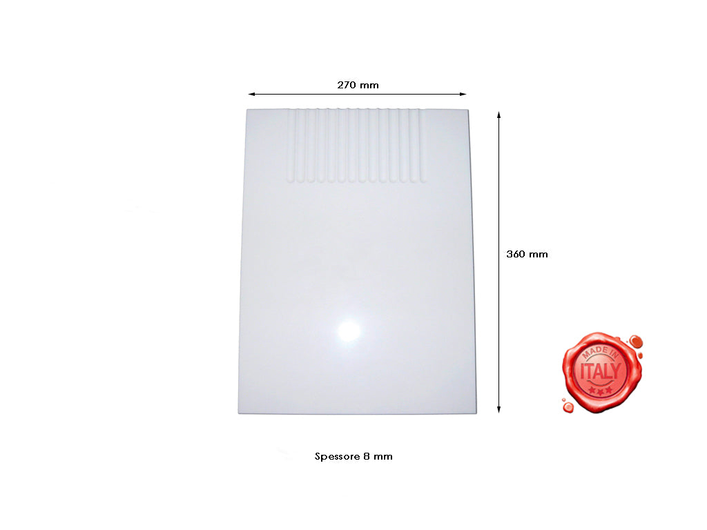 PIATTO SCANALATO DIM. 360X270 H 8 MM. - 4KP-M-AV-PSX-00007