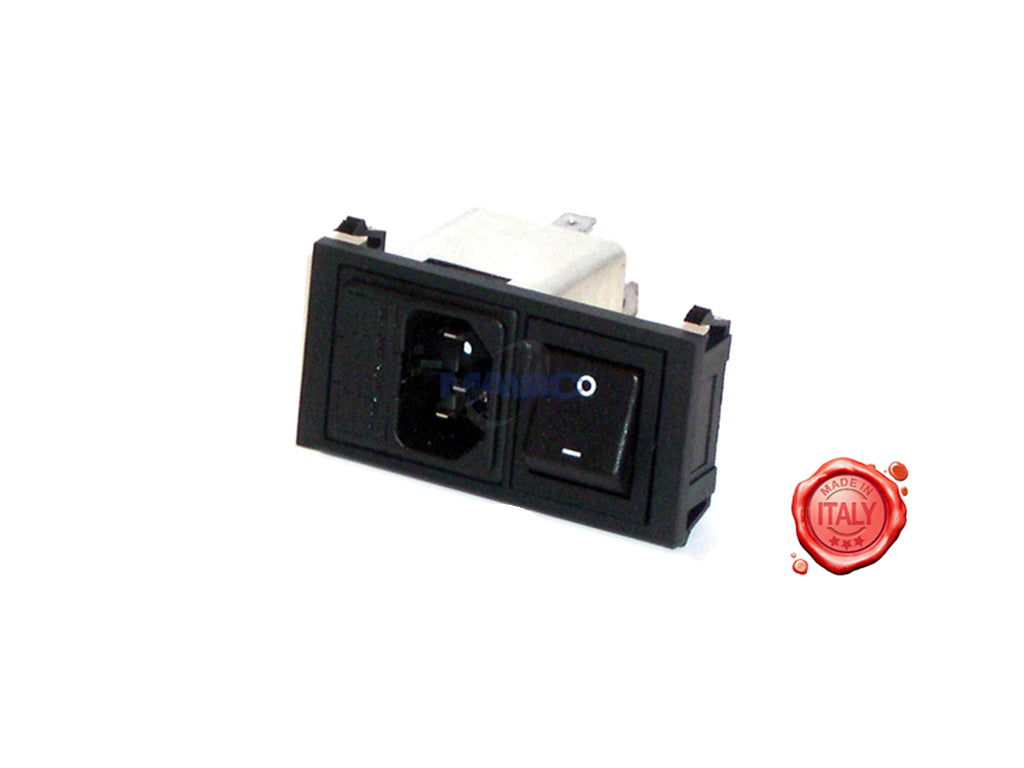 INTERRUTTORE CON FILTRO RETE OMEGA MOD.TWIN NEW - 4KP-M-BI-INT-00007 - 4KitchensParts