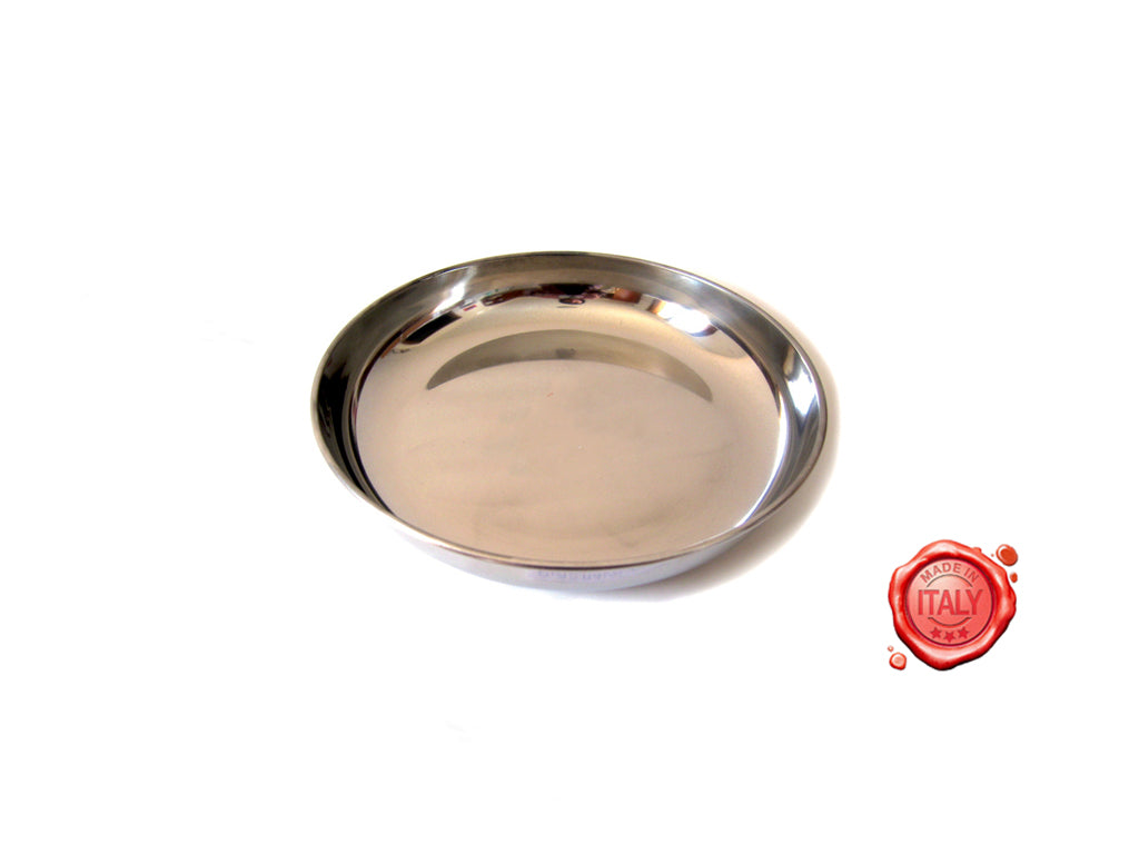 PIATTO INOX TONDO DIAM.250MM - 4KP-M-BI-PIA-00011 - 4KitchensParts