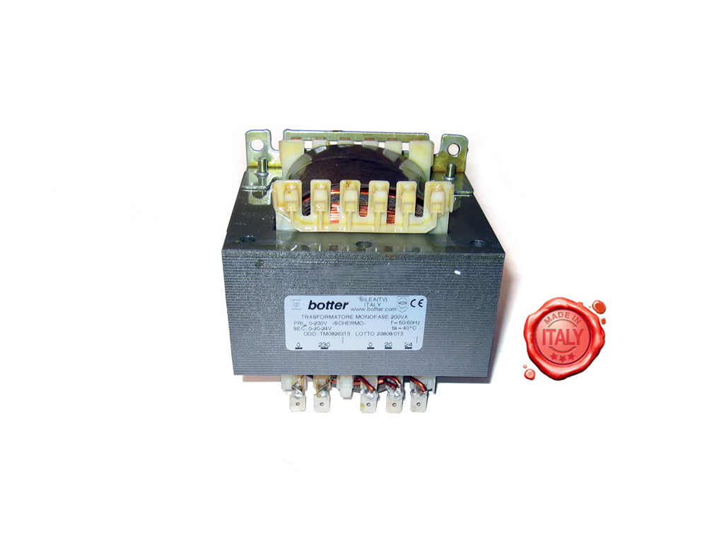 TRASFORMATORE PER SOTTOVUOTO 230V 200VA 24V - 4KP-M-RV-SOT-00186