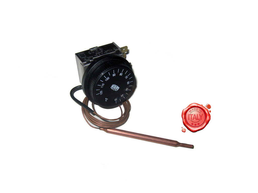 TERMOSTATO MONOFASE 0-90 C CON BULBO 6X95 - Commercial Kitchen Equipment spare part - 4KitchensParts