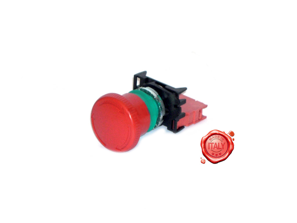 PULSANTE ARRESTO A FUNGO CON BLOCCO - PUL1MAV0172S - 4KP-M-SE-PPP-00006 - 4KitchensParts