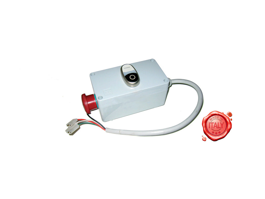 SCATOLA CON PULSANTE MARCIA ARRESTO E PULSANTE A FUNGO CON BLOCCO - SCH4MAV0060 - 4KP-M-SE-SCA-00009 - 4KitchensParts