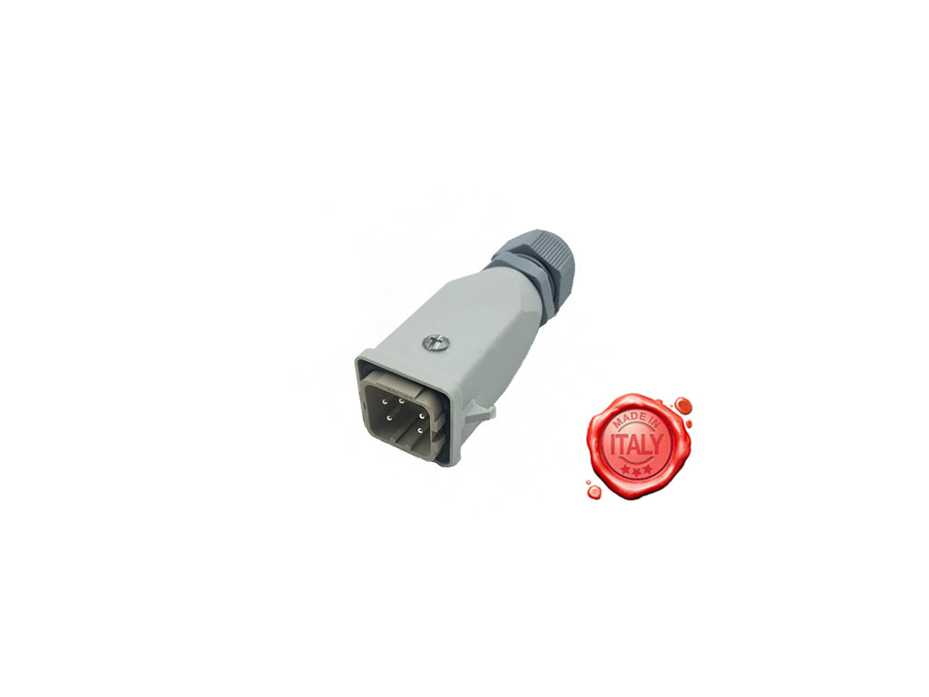 CONNETTORE MASCHIO 5 POLI PER PEDALIERA MINERVA - 4KP-M-TR-INT-00003