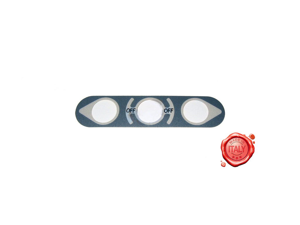 MEMBRANA ADESIVA PER PULSANTIERA TC SIRMAN 3 TASTI INOX - 4KP-M-TR-PUL-00023