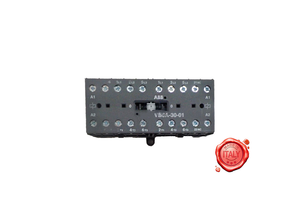 TELERUTTORE DOPPIO ABB VB7A-30-01 CON VITI SOPRA BOBINA 24 V - 4KP-M-TR-REL-00011