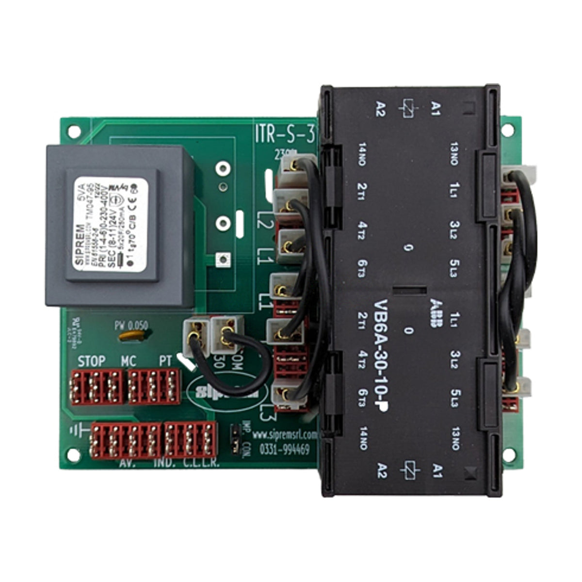 Scheda bassa tensione 230/400 V con inversione ITR-S2/S3 per tritacarne AMB - 4KitchensParts