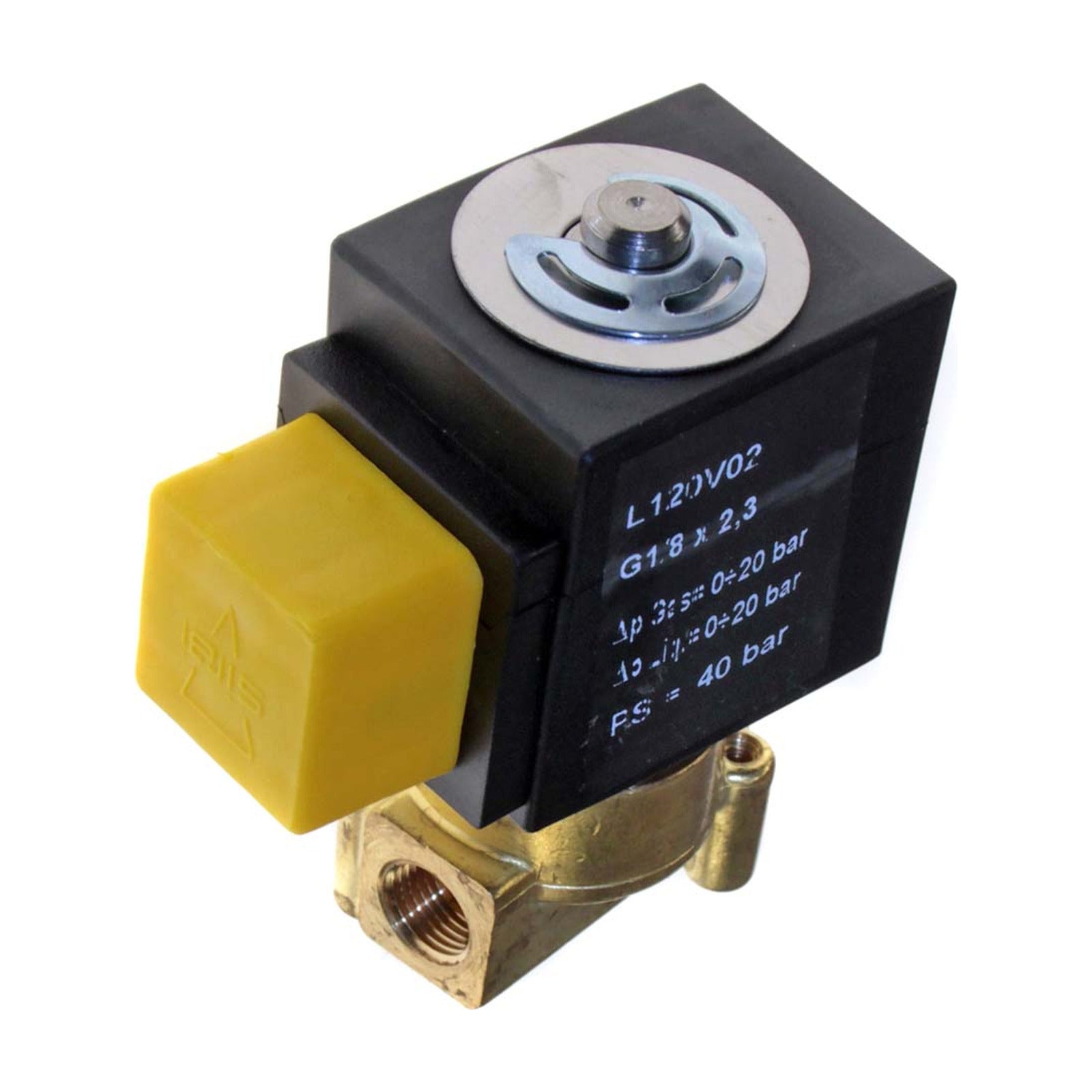 Elettrovalvola Ottone Ingresso Ø 1/8 F Uscita Ø 1/8 F V 230 tipo L120V02 marca Lucifer compatibile con LUCIFER L120V02 - 4KP-R-CAF-00208 - 4KitchensParts