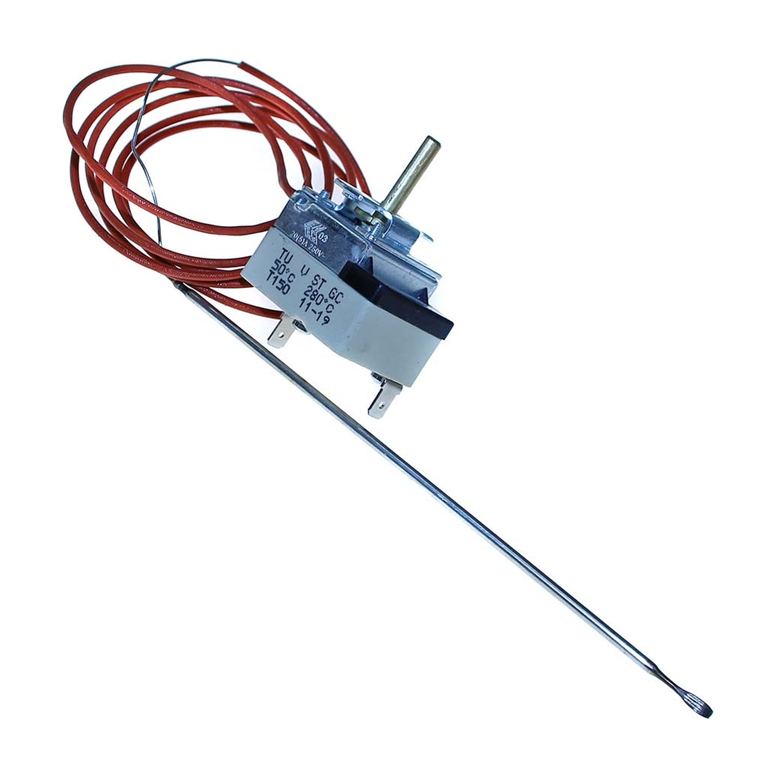 Termostato Regolabile Range 50-280° Fase 1 Ø Bulbo Mm 3 Bulbo Mm 170 Lungh.Capillare Mm 1500 compatibile con LAINOX - 4KP-R-COT-00176 - 4KitchensParts