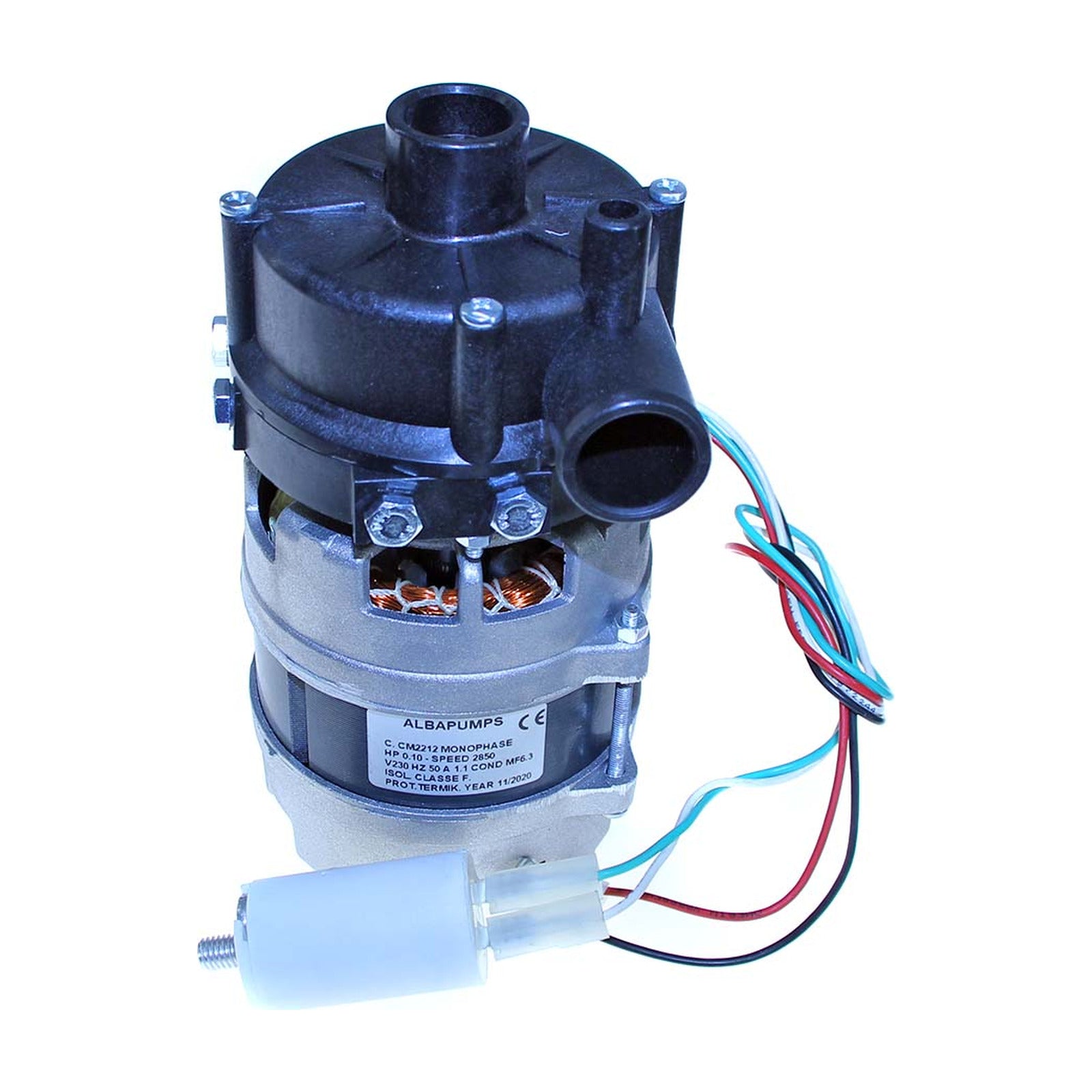 Elettropompa Lavaggio Ø Aspir.mm 28 Ø Mand.mm 28 Tipo CM2212 Volt 230 HP 0.10