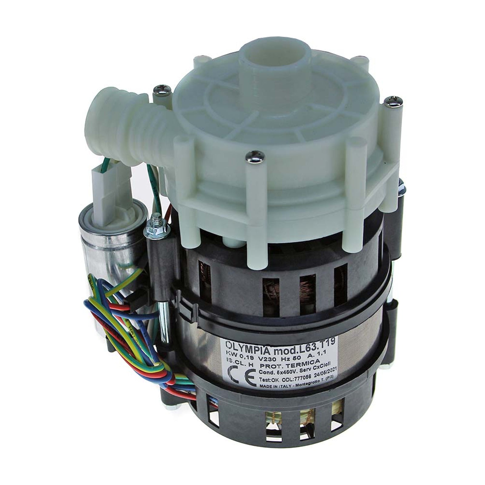 Elettropompa Lavaggio Ø Aspir.mm 28 Ø Mand.mm 28 Tipo CM2212 Volt 230 HP 0.10