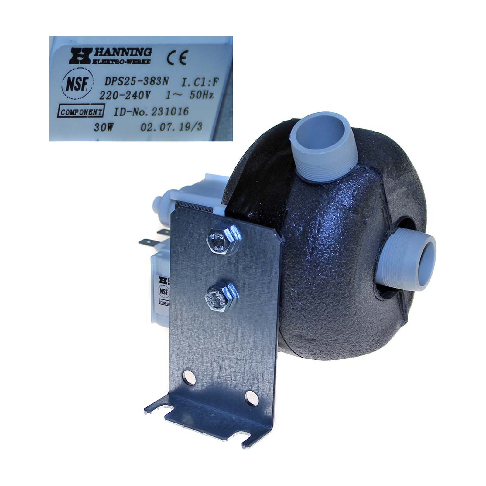 Elettropompa Tipo DPS25-383N Watt 30 Volt 220-240 Ø Aspir.mm 24 Ø Mand.mm 24 Hz 50