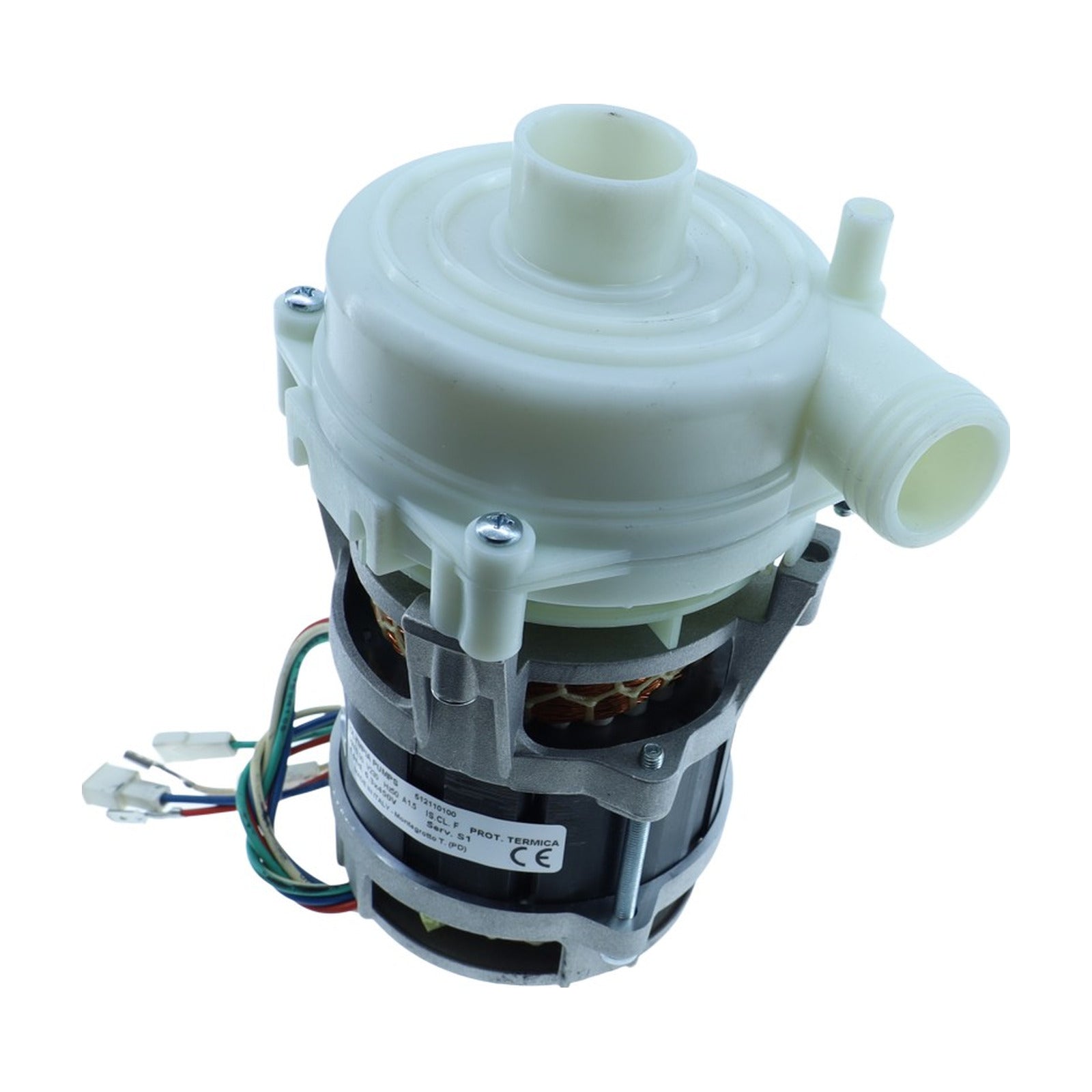 Elettropompa Lavaggio Ø Aspir.mm 33 Ø Mand.mm 30 Volt 230 KW 0.300 HP 0.30 Cond. µ 6.3uF