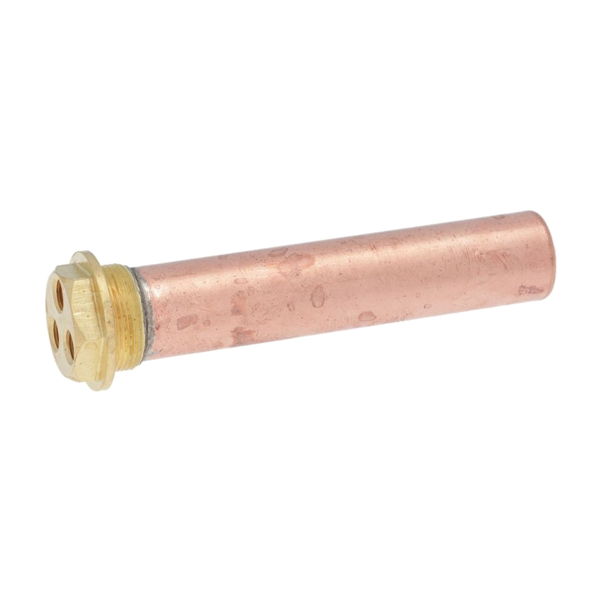 Scambiatore di calore in rame testa in ottone tre fori compatibile con BEZZERA