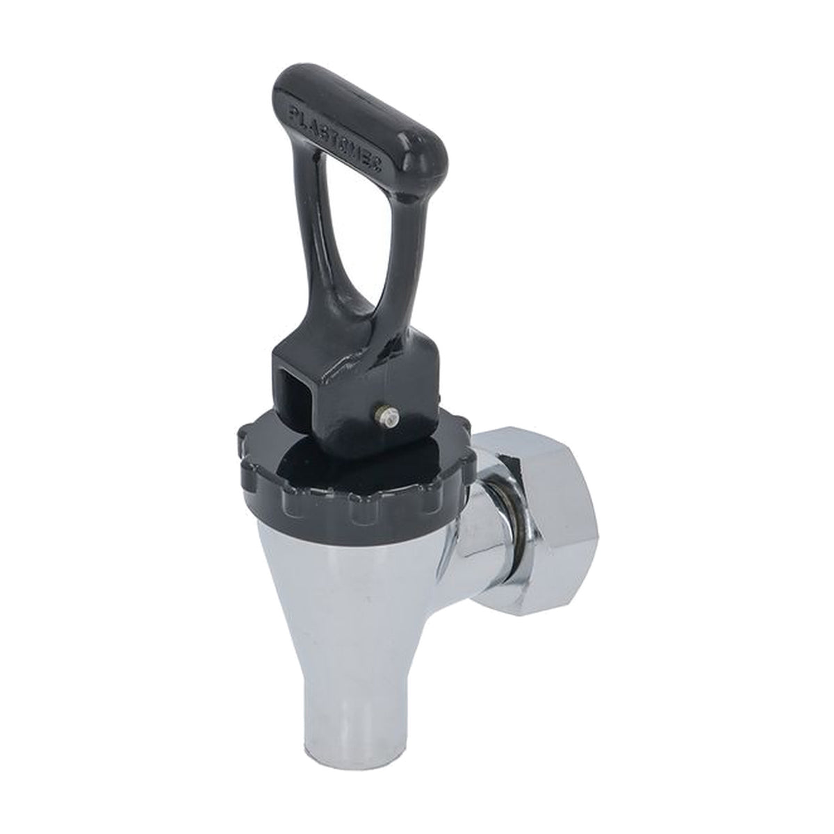 Rubinetto di erogazione 3/4 cromato con leva a staffa