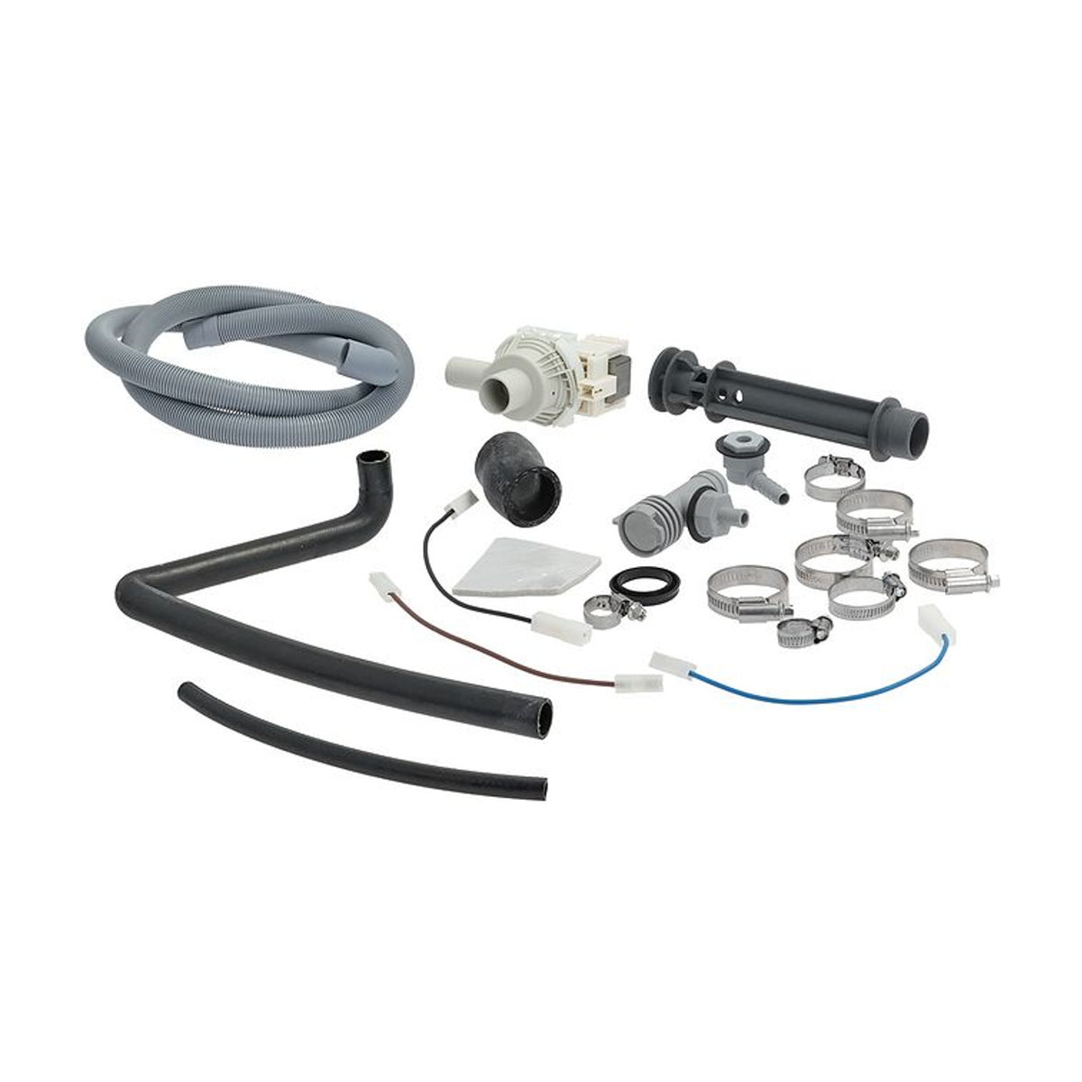 Kit pompa di scarico 30 W con tubi e raccordi per KRUPPS