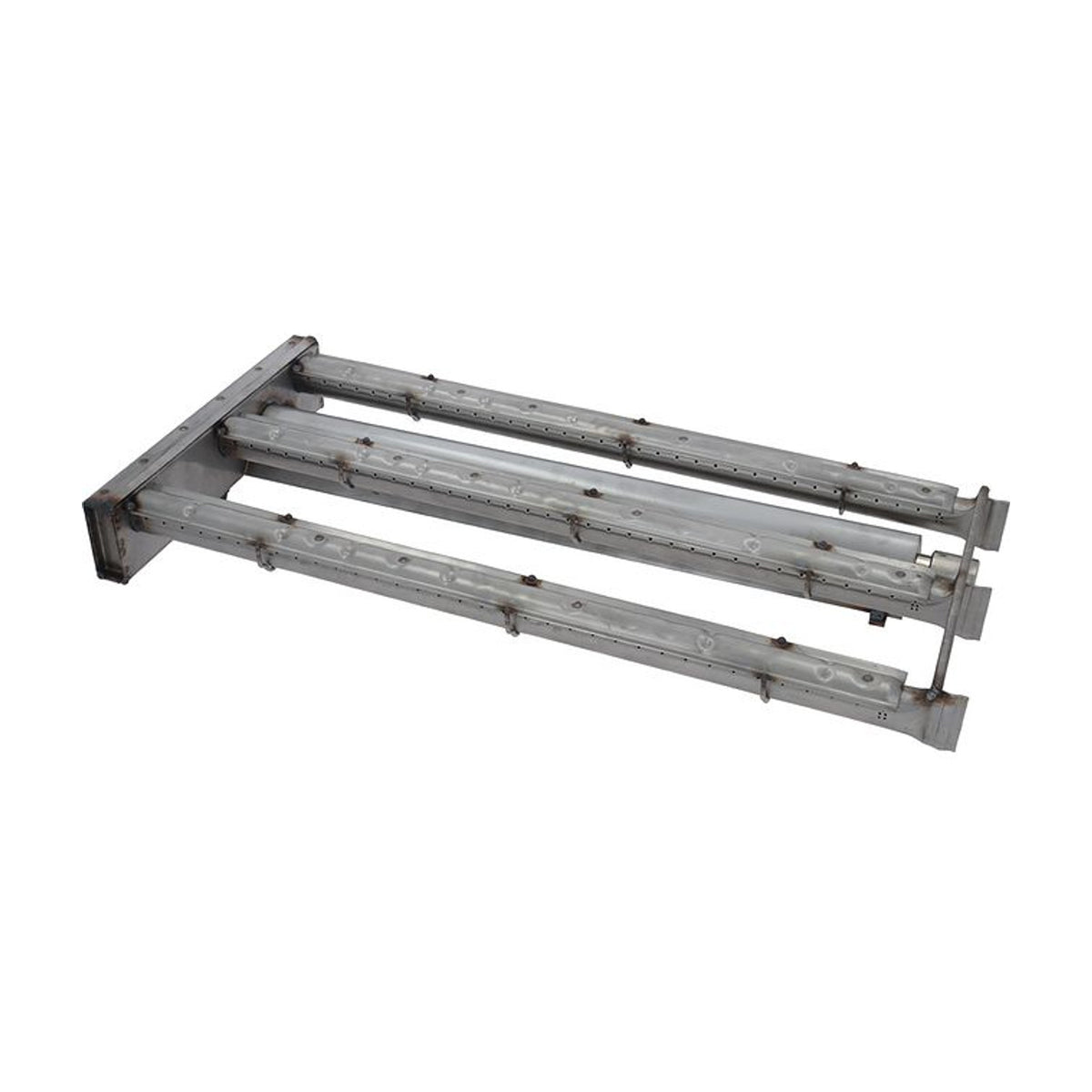 Bruciatore 550x265 mm tre rampe in acciaio inox