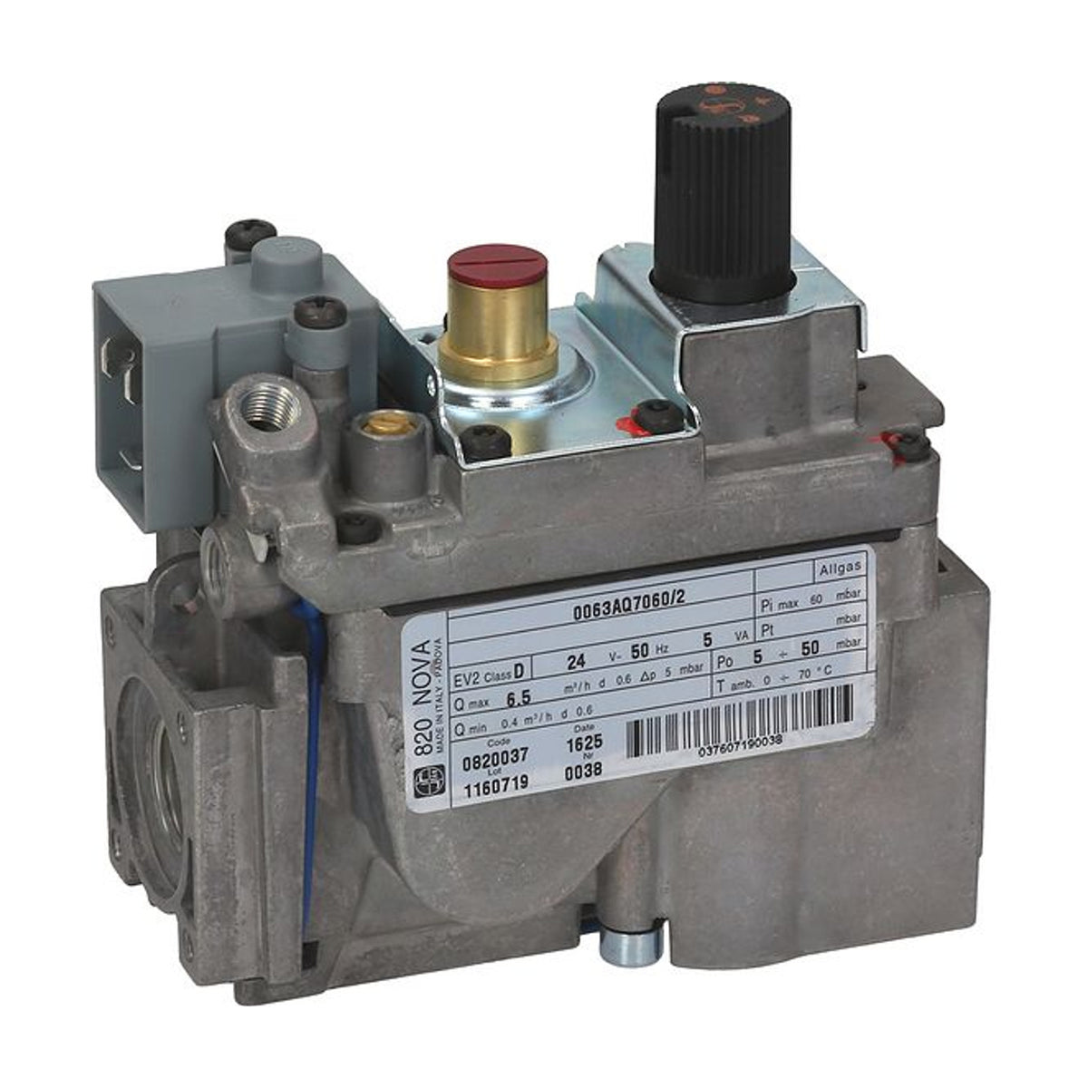 Valvola gas 820 Nova 1/2 bobina 24 V compatibile con ZANUSSI
