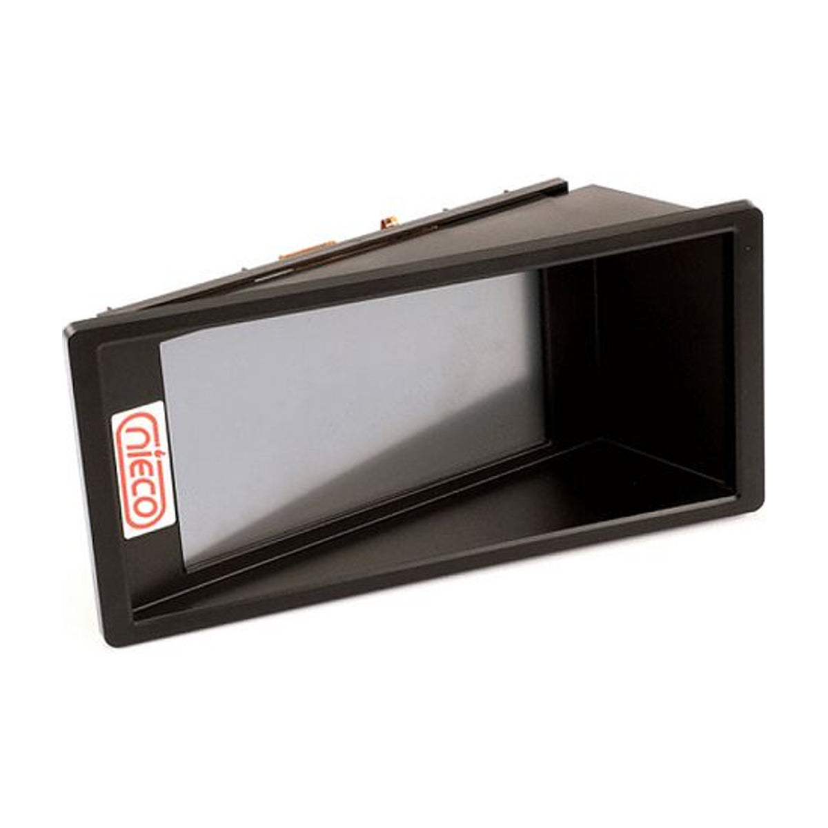 Display in cassa nera con vetro grigio compatibile con NIECO