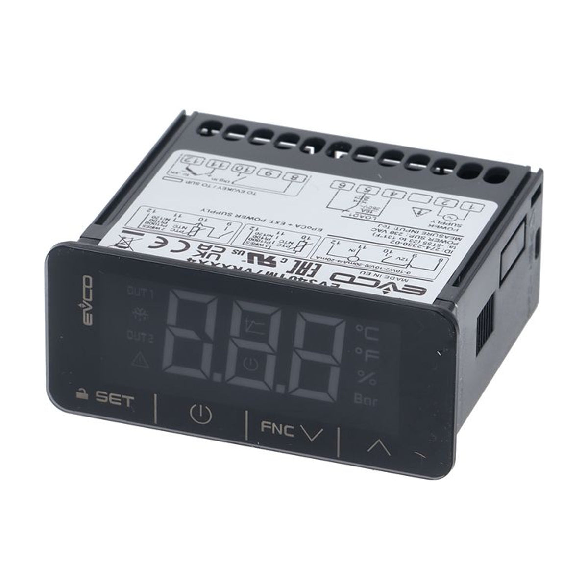 Termostato elettronico EVCO EVK411 0-250 °C sonda TCJ/TCK/PT100 ZANOLLI TERM0116