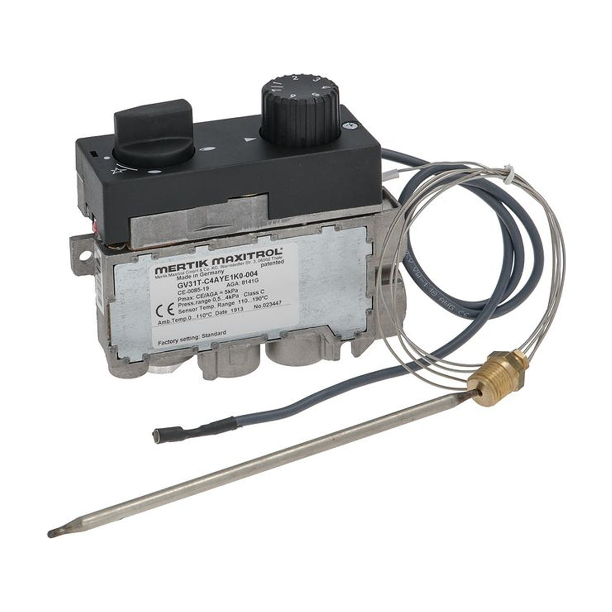 Valvola gas termostatica 110-190 °C MERTIK GV31T-C4AYE1K0-004 BERTO'S 38271800