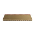 Tavella refrattaria sabbiata 1100x369x20 mm MORETTI FORNI 76002780