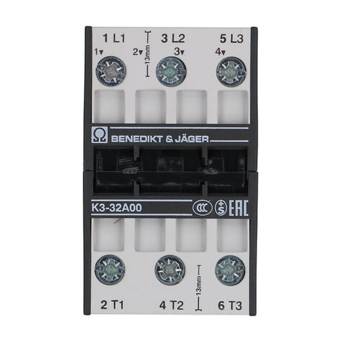 Contattore K3-32A00 32 A 15 kW 3 NA bobina 230 V compatibile con ZANUSSI