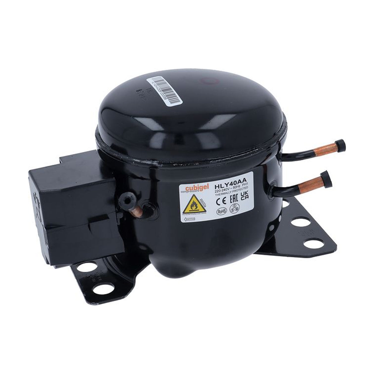Compressore CUBIGEL HLY40AA R600a LBP 1/12 HP 220-240 V